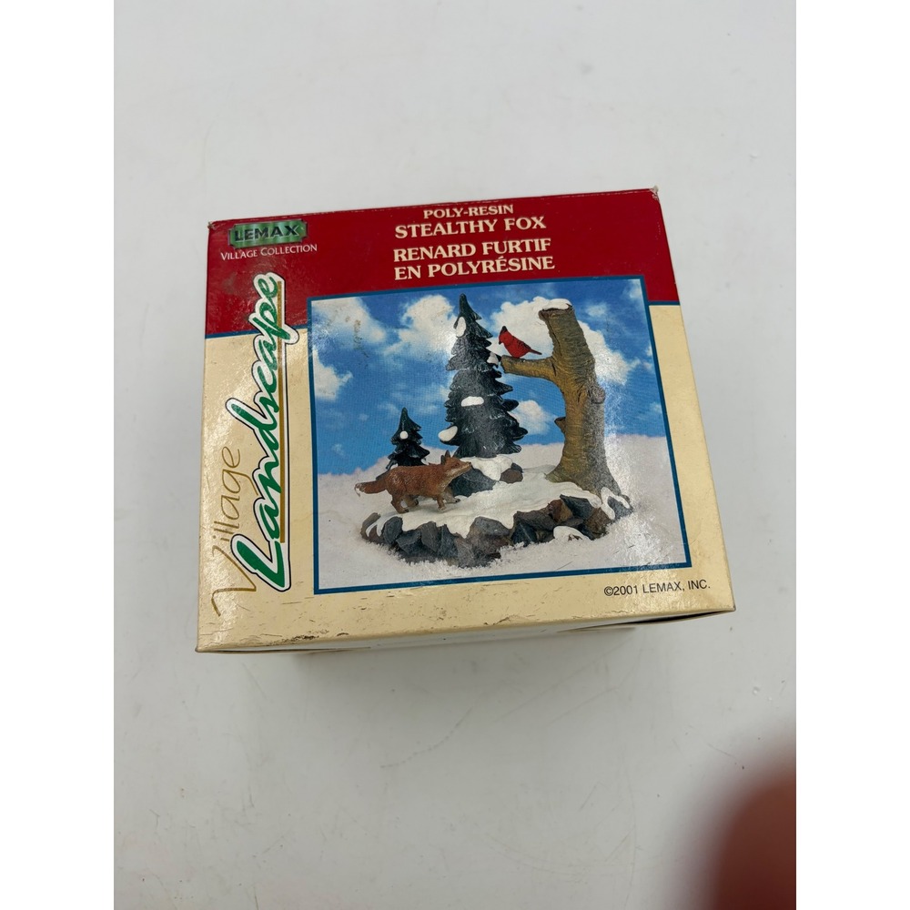Lemax‎ Christmas Village Woodland Stealthy Fox 13352A 2001 Winter Figurine Boxed